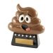 318-POOP Poop Emoji Trophy 8.7cm