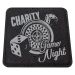 LEC27 Leatherette Coaster Black