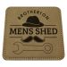 LEC28 Leatherette Coaster Khaki