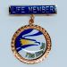 Blue Life Member Badge with Logo Pendant