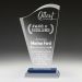 GB385L Blue Sunrise Glass Award 27.5cm