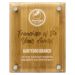 PFB8 Bamboo Floating Acrylic Plaque 25cm