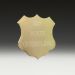 S1G Gold 27mmx31mm Engraved Aluminium Metal Shield