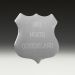 S2S Silver 30mmx31mm Engraved Aluminium Metal Shield