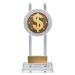 SG298B Dollar Spartan Glass Trophy 19cm