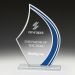 WC395C Glass Tide Runner Award 20cm