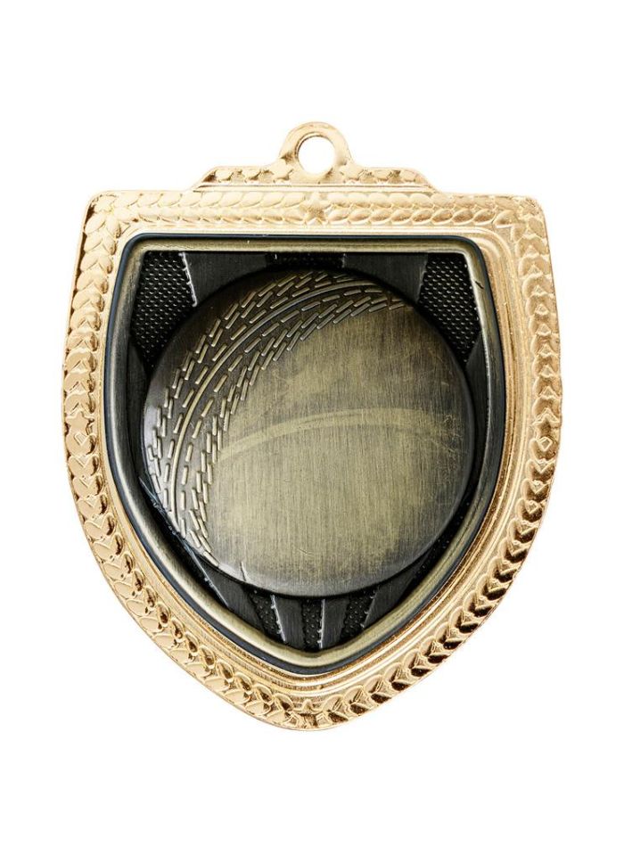 1067GVP-MS1B Shield Medal - Cricket Ball 8cm