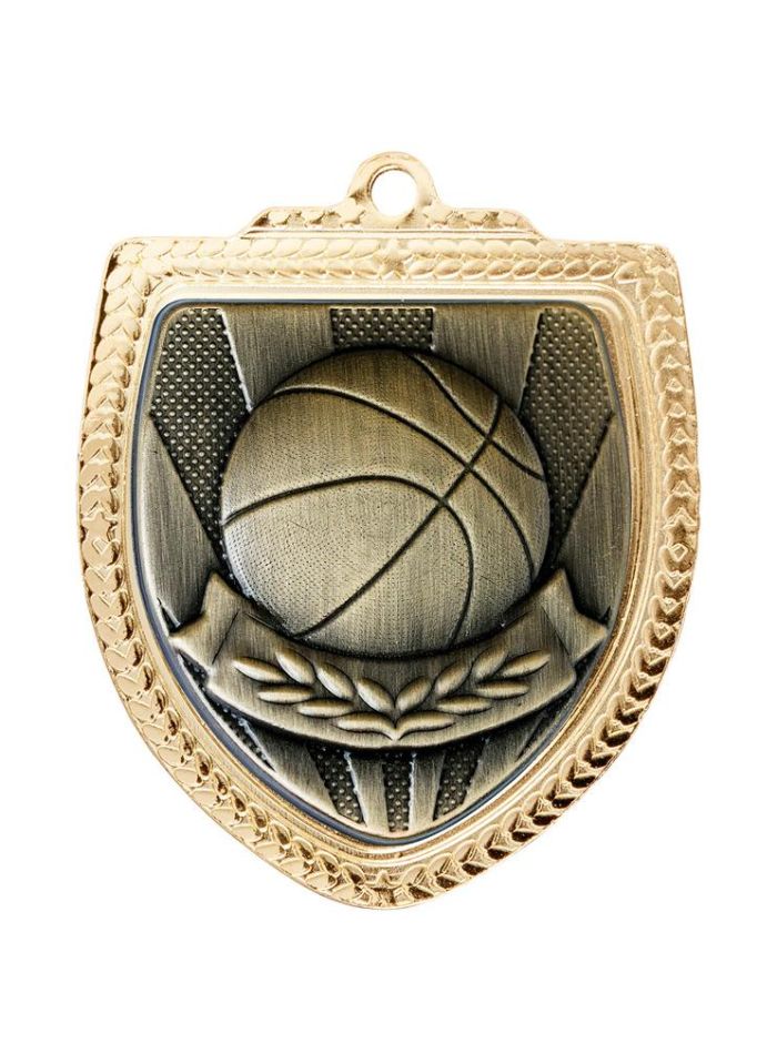 1067GVP-MS7B Shield Medal - Basketball 8cm
