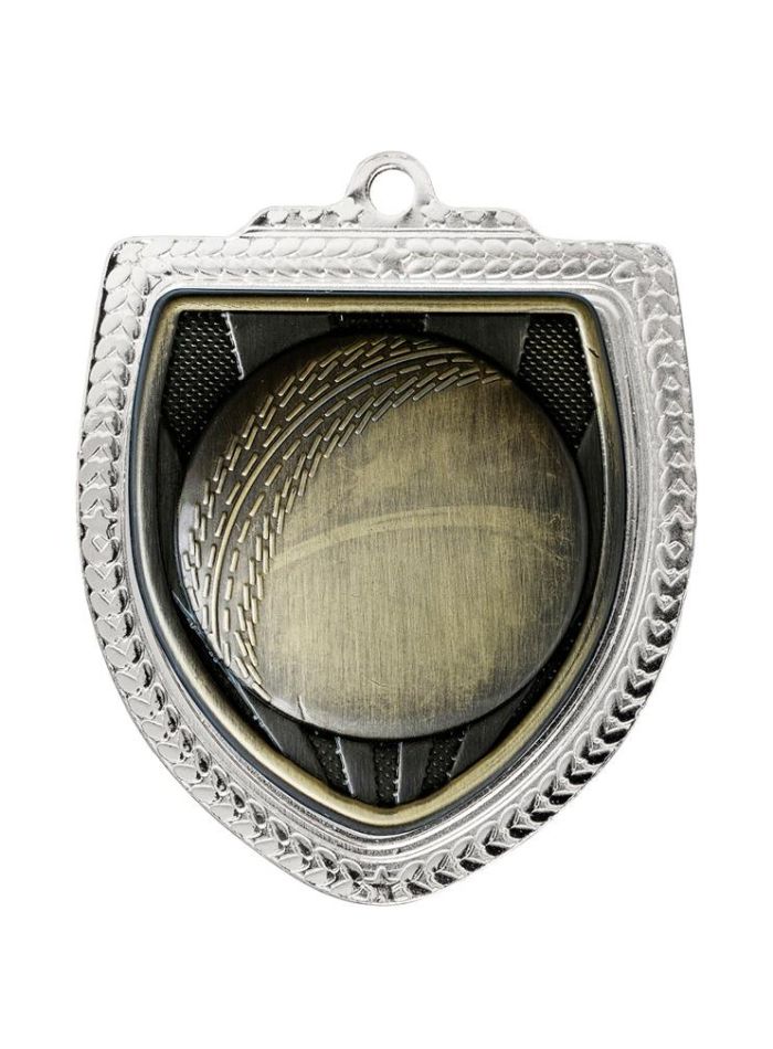 1067SVP-MS1B Shield Medal - Cricket Ball 8cm