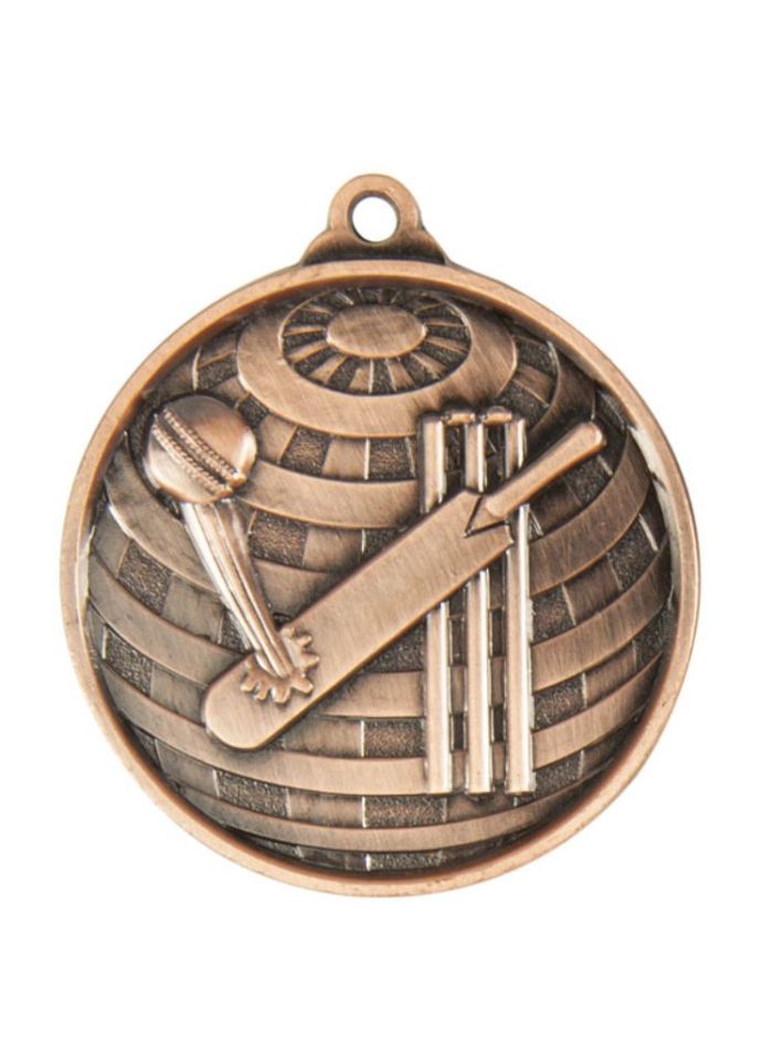 1073-1BR Global Medal-Cricket 5cm