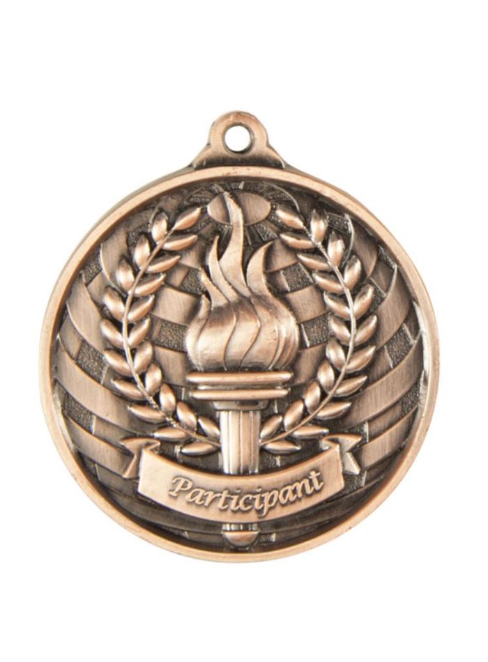 1073-36BR Global Medal-Participant 5cm