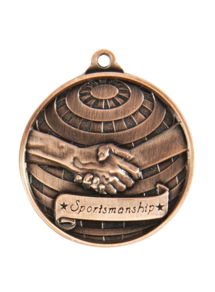 1073-38BR Global Medal-Sportsmanship 5cm