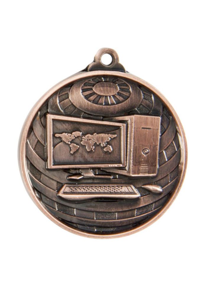 1073-42BR Global Medal-Computers 5cm