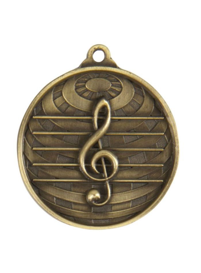1073-44G Global Medal-Music 5cm