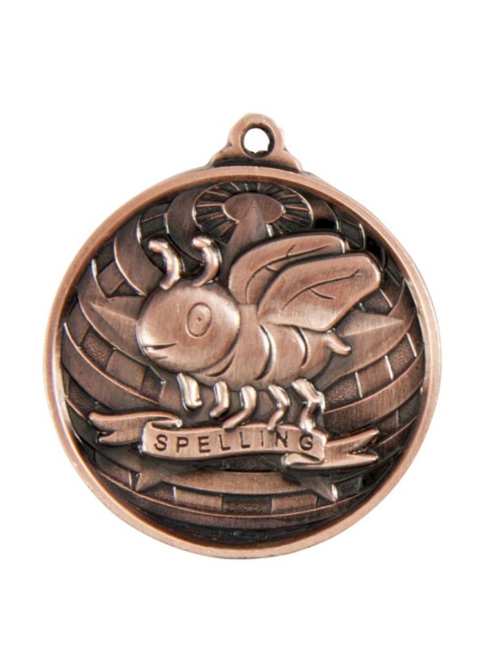 1073-50BR Global Medal-Spelling 5cm