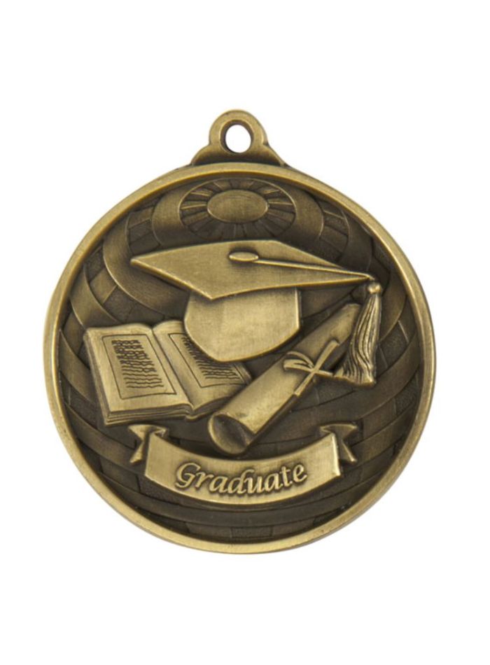 1073-52G Global Medal-Graduate 5cm