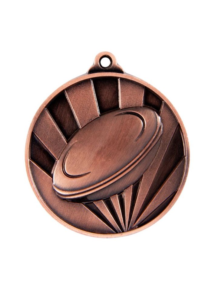 1076-6BR Sunrise Medal-Rugby 5cm