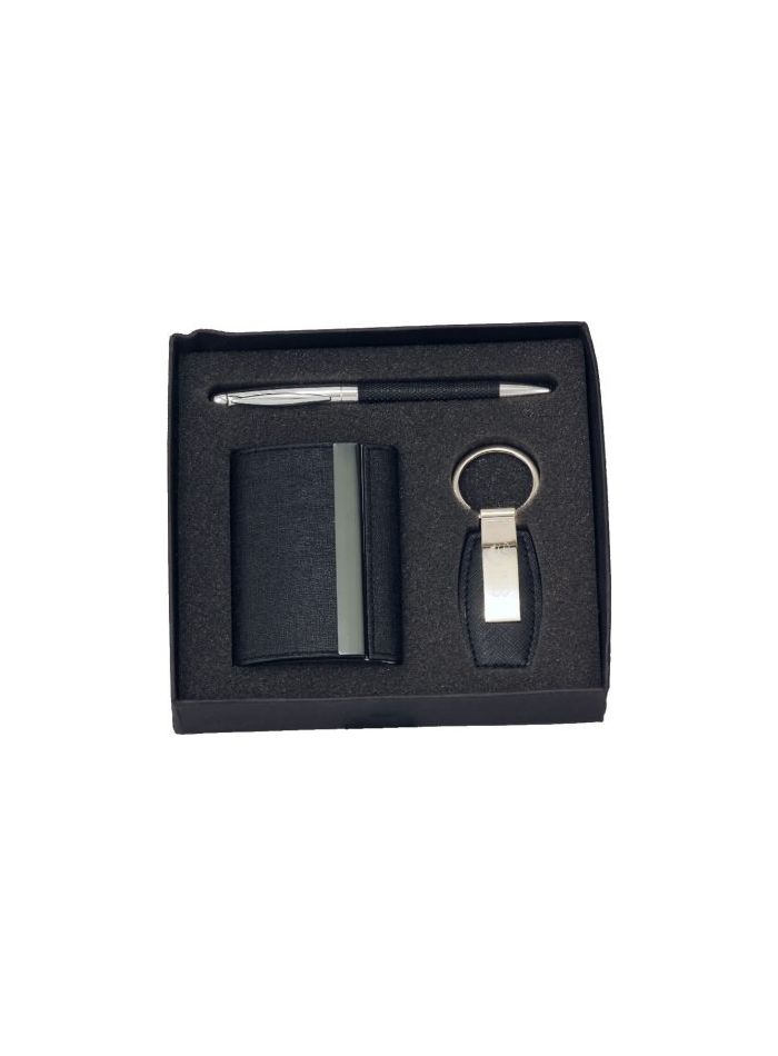 9963 Pen, keychain and card holder gift set 17cm