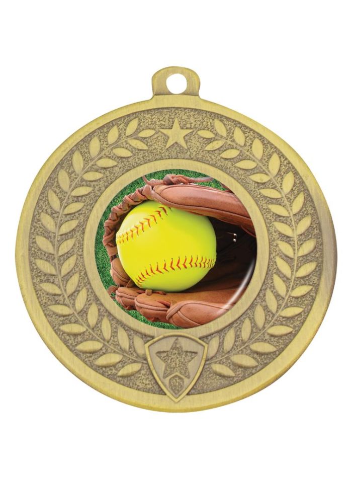 DMC752G Distinction Softball Medal Gold