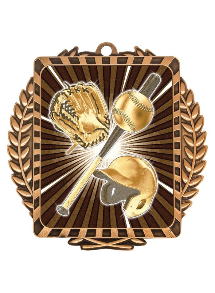 LWM033B Lynx Wreath Baseball Bronze