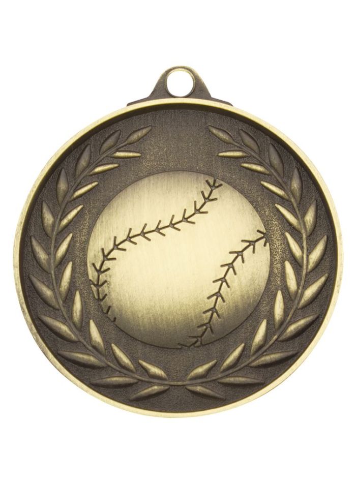 MX803G Baseball / Softball Wreath - Antique Gold