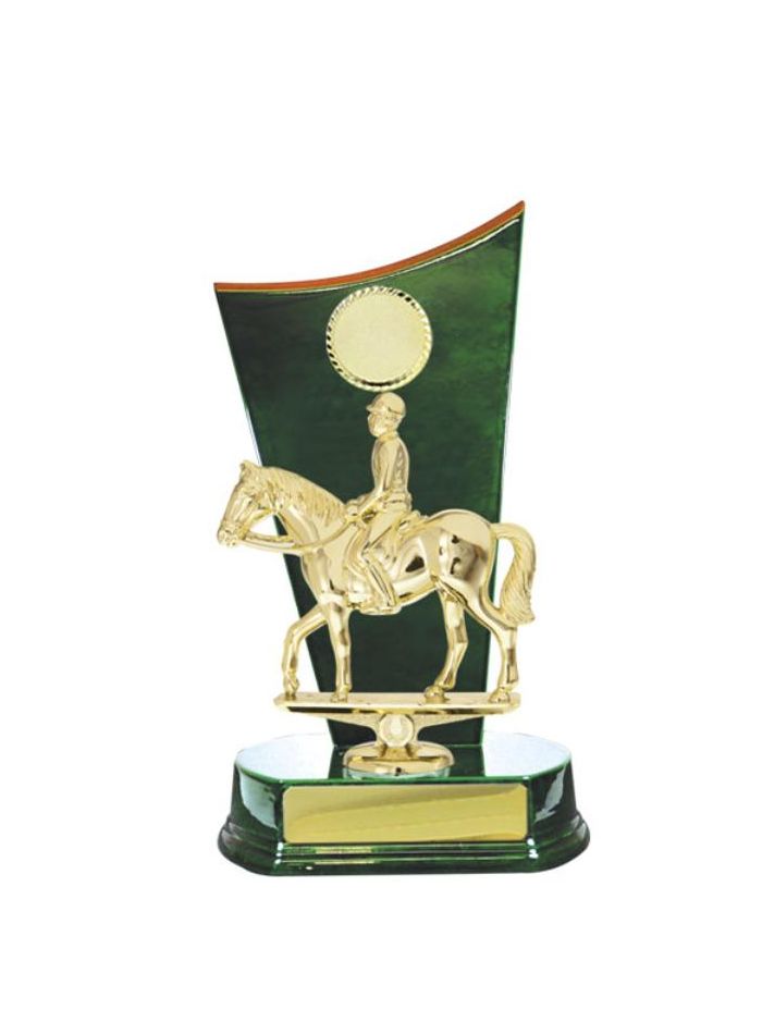 S24-15007GN Timber Buildup Horses Male 23cm
