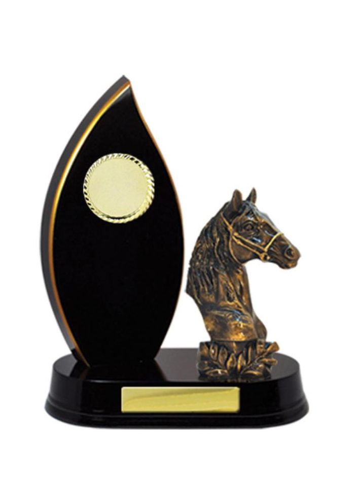 S24-15010DK Timber Buildup Horses Male 23cm
