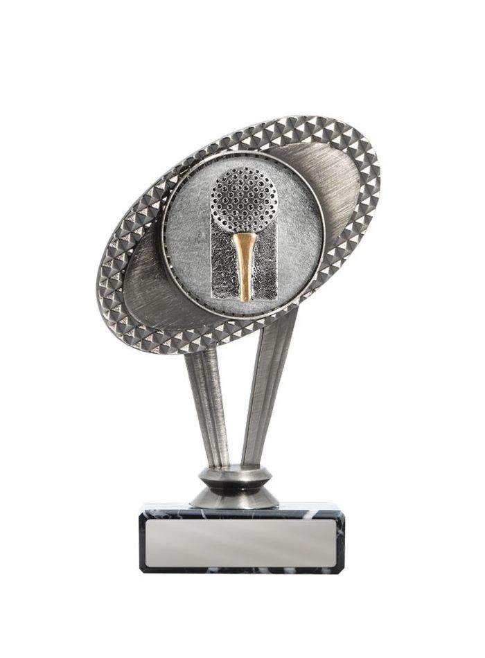 W22-8807 Metal Golf Theme on Base 15cm