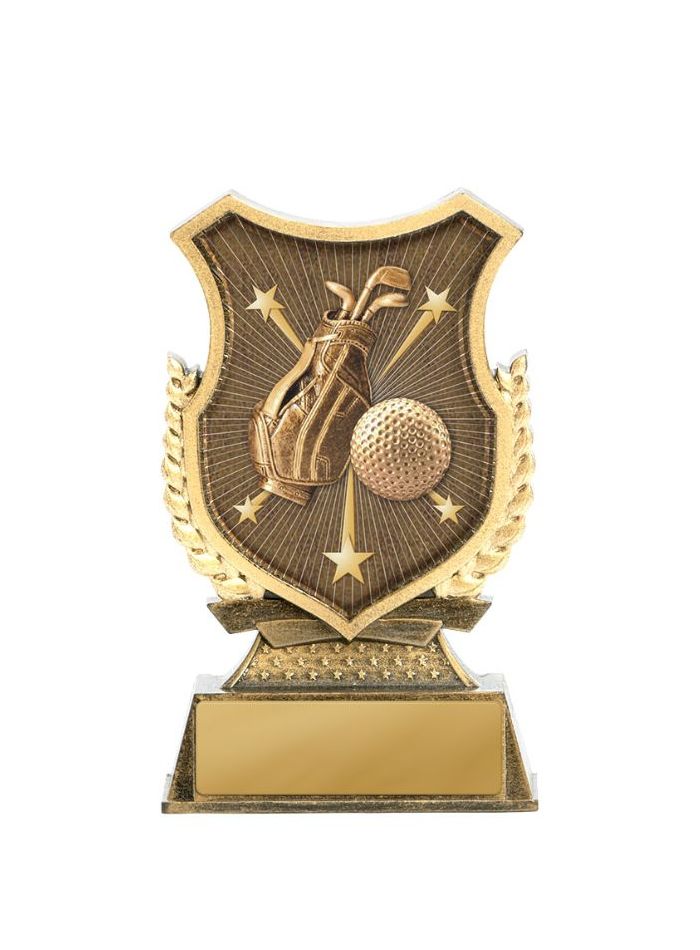 W22-8821 Shield Stand-Golf 12.5cm