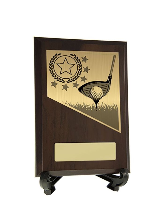 W22-8901 Plaque with Golf Trim 15.5cm