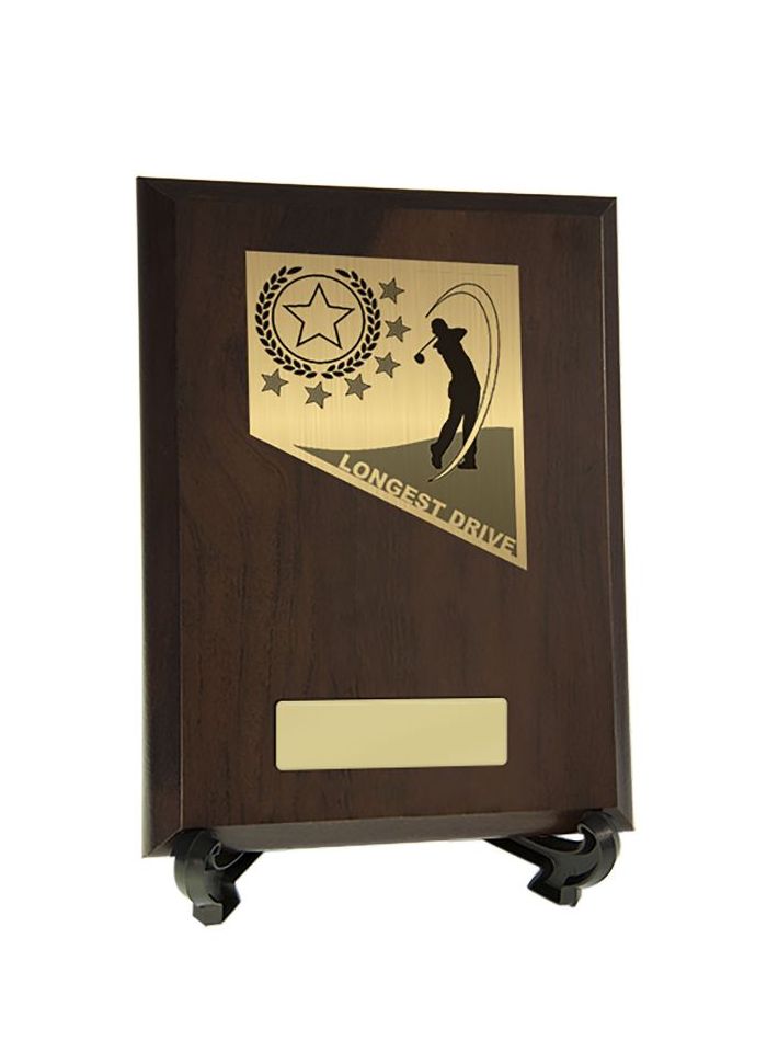 W22-8909 Plaque with Golf Trim 20cm