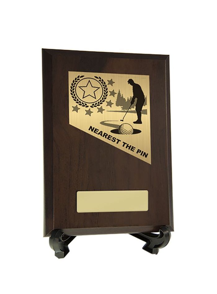 W22-8914 Plaque with Golf Trim 17.5cm