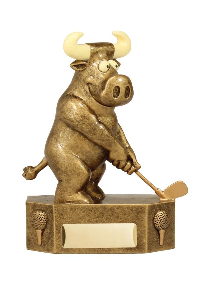 A1814 Golf Prize Bull 13.5cm