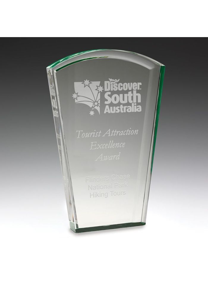 AC814 Acrylic Green Solar Award 20cm