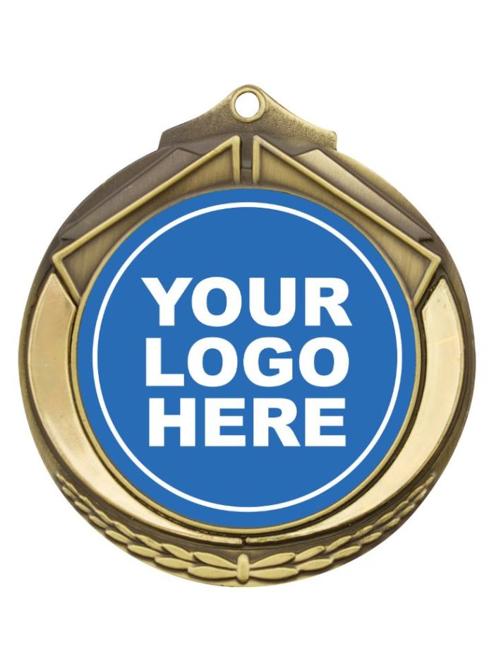 M432G Shield Insert Medal Gold 7cm